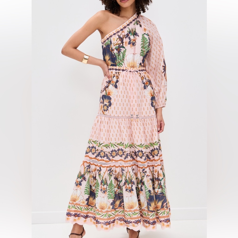 FARM Rio Pink Floral One-Shoulder Maxi Dress - Picture 3 of 5